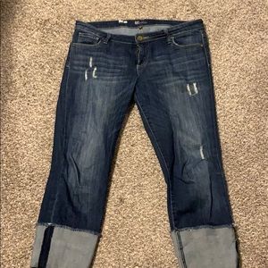 Cuffed cropped jeans